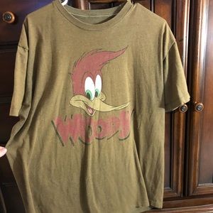 Brown Woody the Woodpecker tee